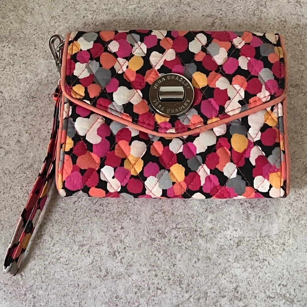 Vera Bradley polka dot small wallet